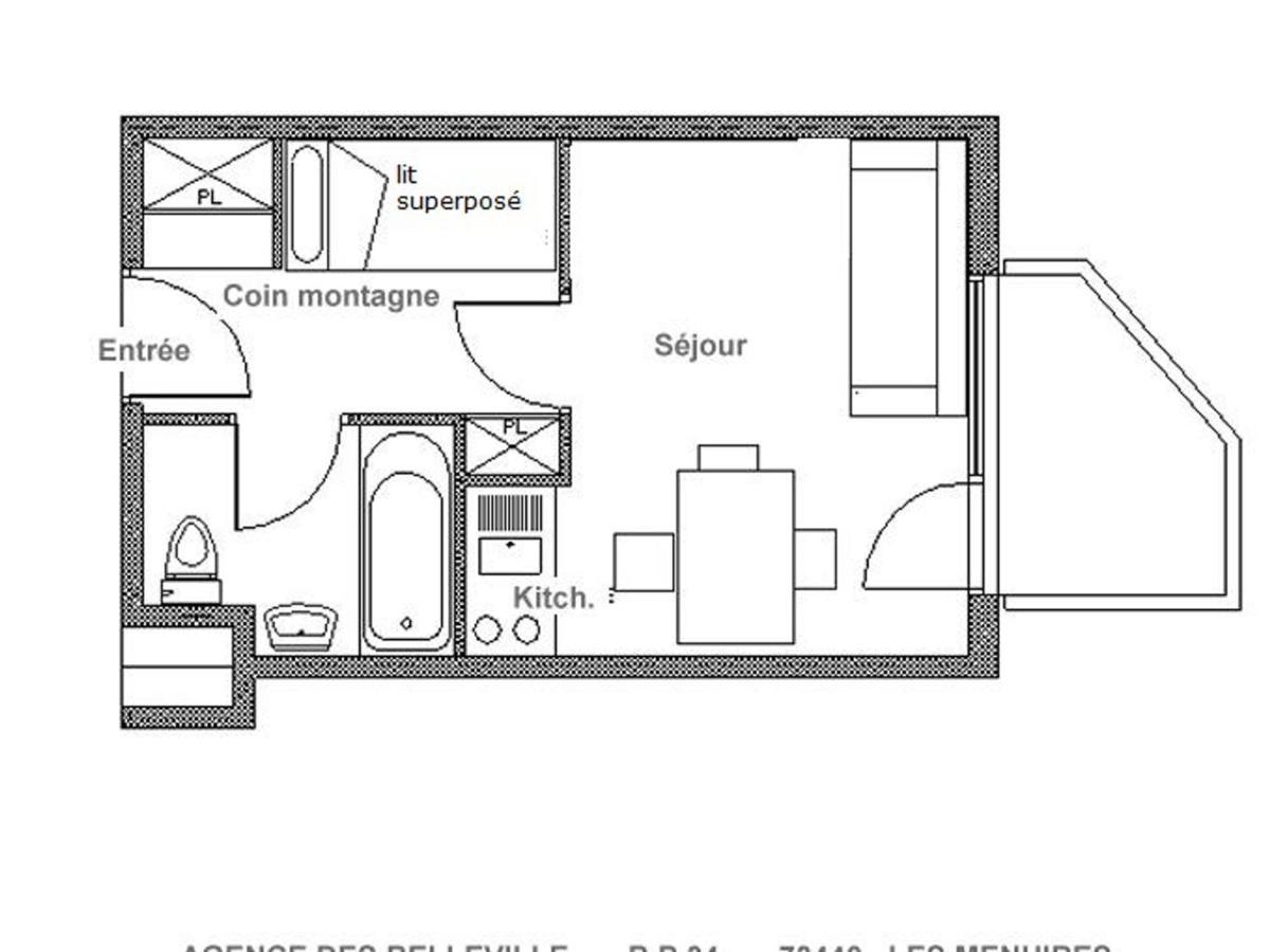 생마르탱 드 벨빌 Studio Renove Proche Pistes Avec Balcon, 3 Pers - Fr-1-344-1063 아파트 외부 사진